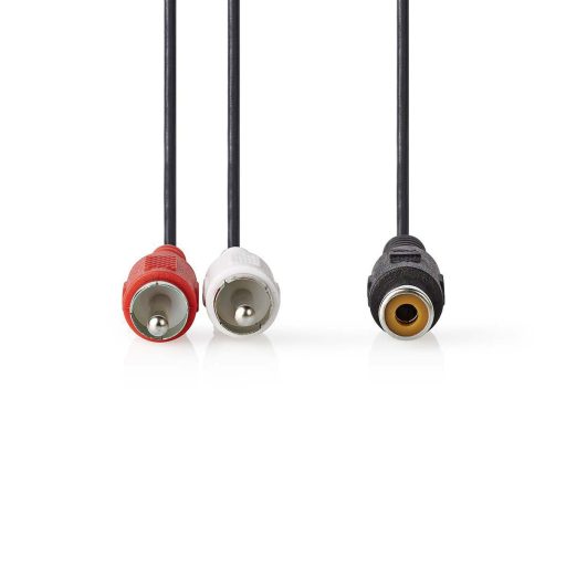 Nedis CAGB24020BK02 audio kábel 0,2 M RCA 2 x RCA Fekete