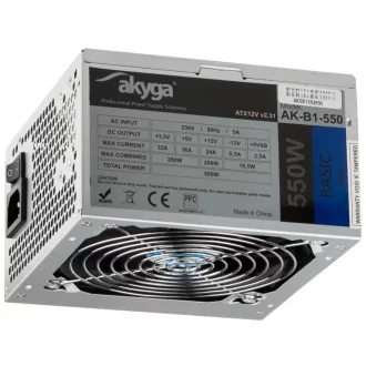 Akyga AK-B1-550 550 W 20+4 pin ATX ATX Szürke