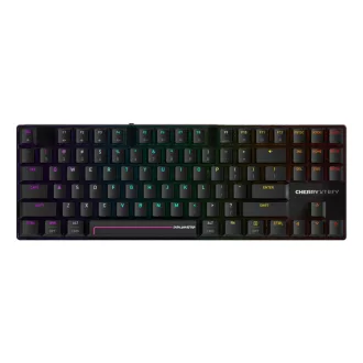   CHERRY MX 8.2 Pro TMR Wireless billentyűzet Játék USB + RF Wireless + Bluetooth QWERTY Nemzetközi amerikai Fekete