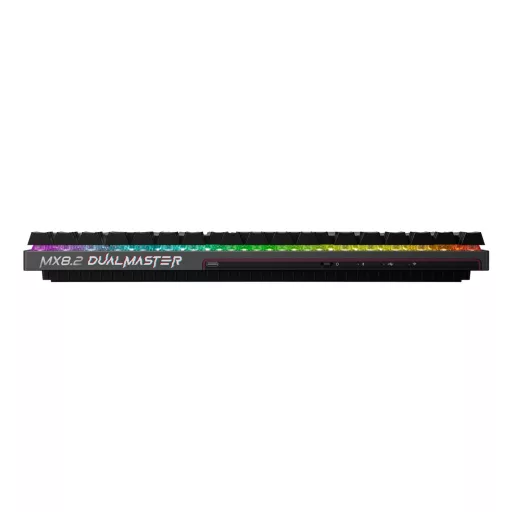 CHERRY MX 8.2 Pro TMR Wireless billentyűzet Játék USB + RF Wireless + Bluetooth QWERTY Nemzetközi amerikai Fekete