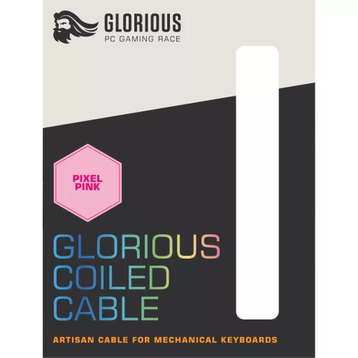 Glorious Gaming Coiled Rózsaszín 1,37 M