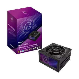 Asrock Phantom Gaming PG-750G 750 W 20+4 pin ATX ATX Fekete