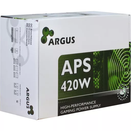 Inter-Tech Argus APS 420 W 20+4 pin ATX ATX Fekete