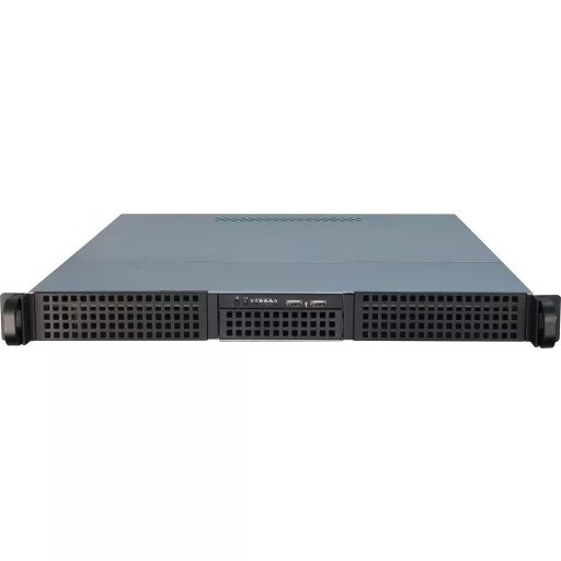 Inter-Tech IPC 1U-10255 Rack Fekete