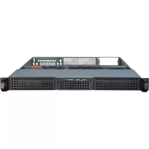 Inter-Tech IPC 1U-10255 Rack Fekete