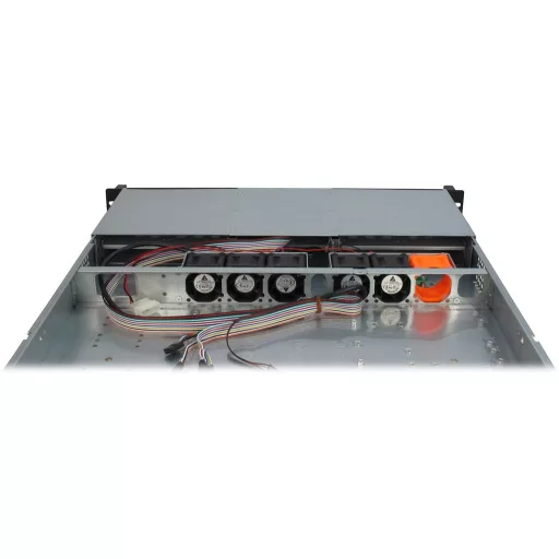 Inter-Tech IPC 1U-10255 Rack Fekete