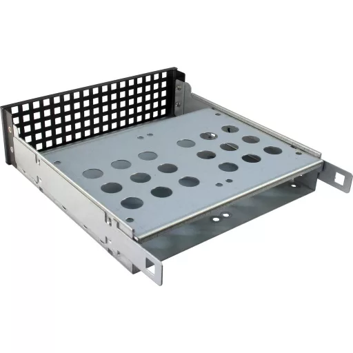 Inter-Tech IPC 1U-10255 Rack Fekete