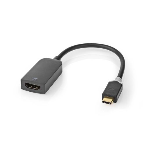 Nedis CCBW64652AT02 video átalakító kábel 0,2 M USB C-típus HDMI Antracit