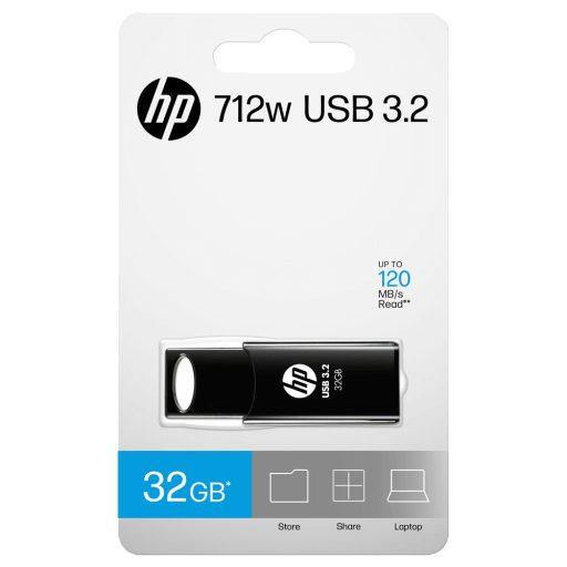 HP 712w USB flash meghajtó 32 GB USB A típus 3.2 Gen 1 (3.1 Gen 1) Fekete