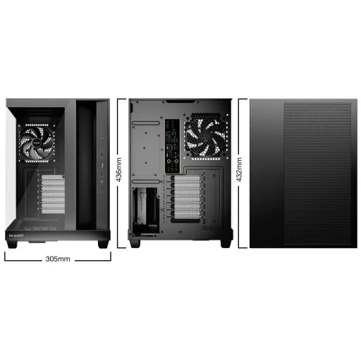 be quiet! Light Base 500 Midi Tower Fekete