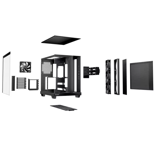be quiet! Light Base 500 Midi Tower Fekete