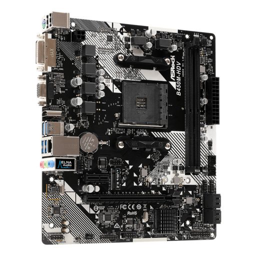 Asrock B450M-HDV R4.0 AMD B450 AM4 foglalat Micro ATX