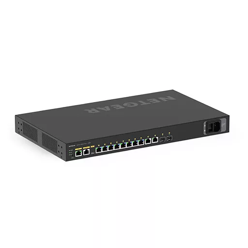 NETGEAR M4250-10G2XF-PoE++ Vezérelt L2/L3 Gigabit Ethernet (10/100/1000) Ethernet-áramellátás (PoE) támogatása 1U Fekete