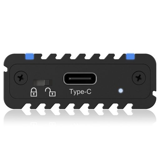 ICY BOX IB-1824ML-C31 Külső SSD ház Fekete M.2