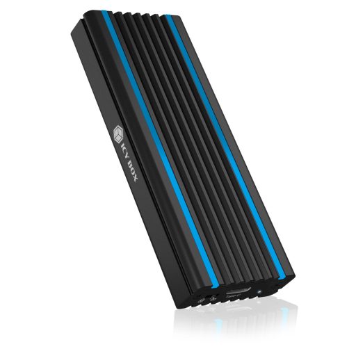 ICY BOX IB-1824ML-C31 Külső SSD ház Fekete M.2
