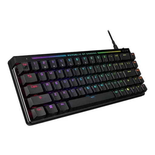 ASUS M605 ROG FALCHION ACE HFX/HFX/US/PBT billentyűzet Játék USB QWERTY Nemzetközi amerikai Fekete