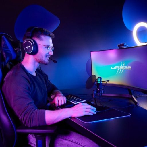 uRage Stream 410 HD Fekete Asztali mikrofon