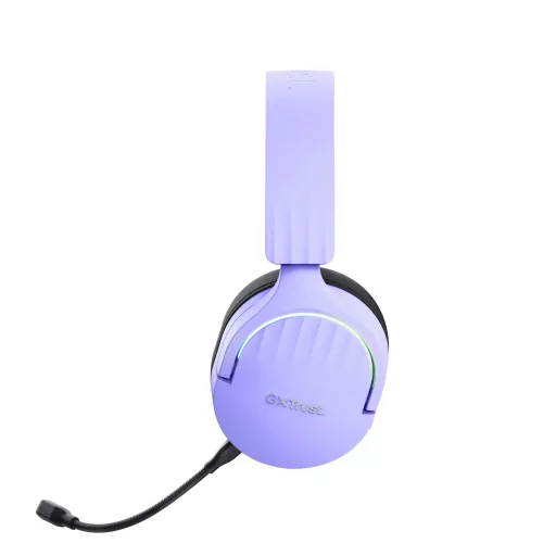 Trust GXT 491P FAYZO Headset Vezetékes és vezeték nélküli Fejpánt Játék USB A típus Bluetooth Fekete, Lila