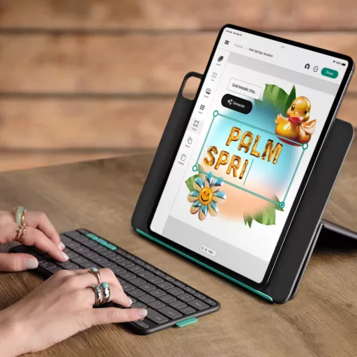 Logitech Flip Folio QWERTY Északi Bluetooth Grafit