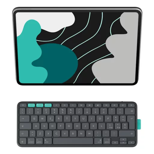 Logitech Flip Folio QWERTY Északi Bluetooth Grafit