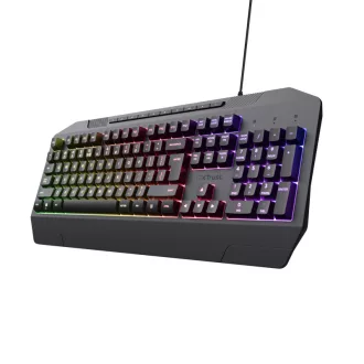 Trust GXT 836 EVOCX billentyűzet Játék USB Német Fekete