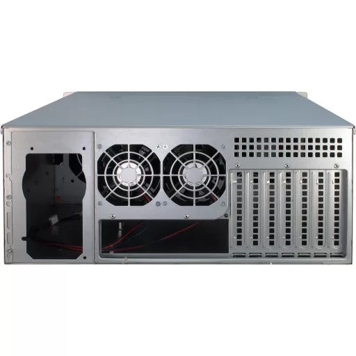 Inter-Tech 4U-4424 Rack Fekete, Ezüst