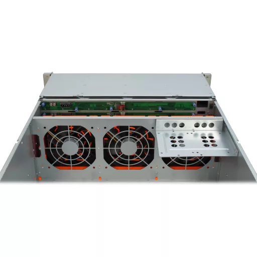 Inter-Tech 4U-4424 Rack Fekete, Ezüst