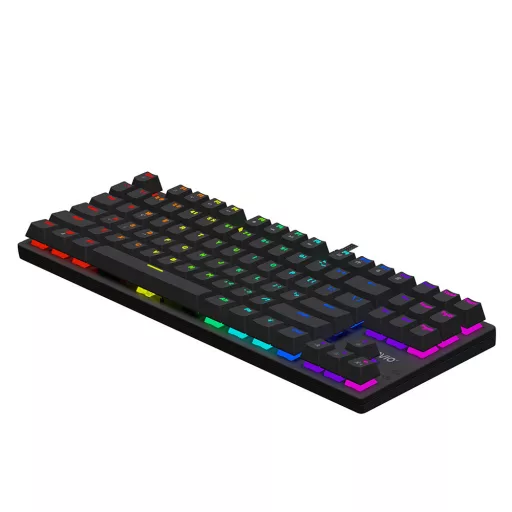 Savio SAVGK-TEMPEST X2 BLUE billentyűzet Játék USB QWERTY Fekete