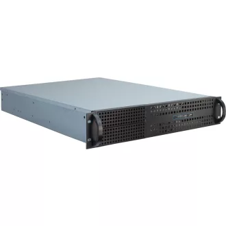 Inter-Tech 2U-2129N Rack Fekete, Ezüst