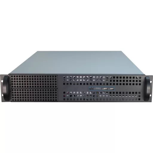 Inter-Tech 2U-2129N Rack Fekete, Ezüst