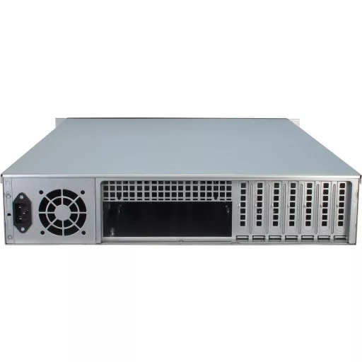 Inter-Tech 2U-2129N Rack Fekete, Ezüst