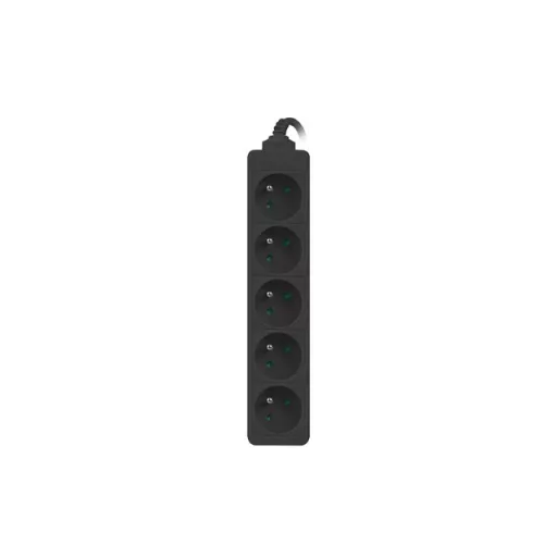 Lanberg PS0-05E-0300-BK elektromos elosztó 3 M 5 AC kimenet(ek) Beltéri Fekete