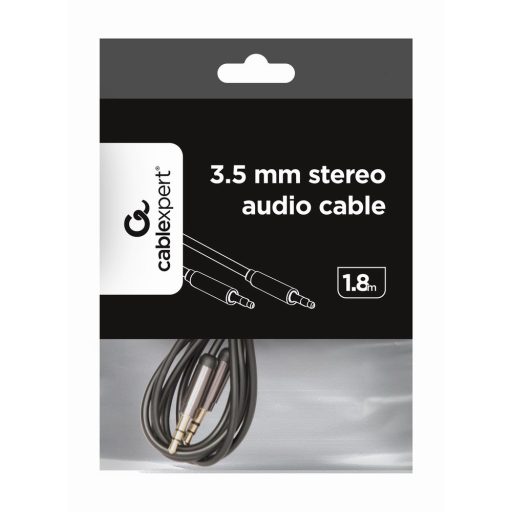 Gembird CCAP-444-6 audio kábel 1,8 M 3.5mm Fekete