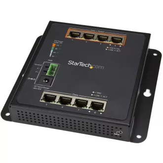   StarTech.com IES81GPOEW hálózati kapcsoló Vezérelt L2 Gigabit Ethernet (10/100/1000) Ethernet-áramellátás (PoE) támogatása Fekete