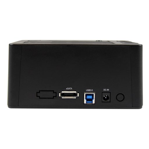 StarTech.com SDOCK2U33EB dokkoló állomás tárolóegységhez USB 3.2 Gen 1 (3.1 Gen 1) Type-B Fekete