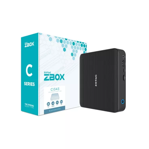 Zotac ZBOX edge CI343 Asztali Fekete N100 3,4 GHz