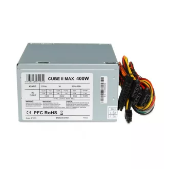 iBox CUBE II 400 W 20+4 pin ATX ATX Ezüst