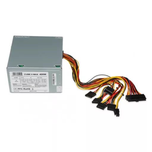 iBox CUBE II 400 W 20+4 pin ATX ATX Ezüst