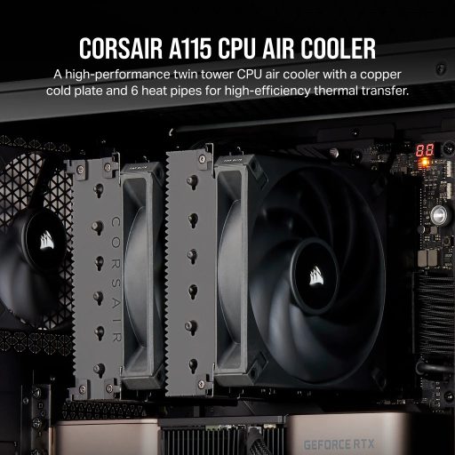 Corsair AF ELITE A115 Processzor Hűtő 14 cm Fekete 1 db