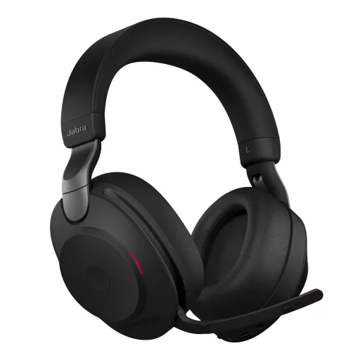 Jabra Evolve2 85 Headset Vezetékes és vezeték nélküli Fejpánt Iroda/telefonos ügyfélközpont USB C-típus Bluetooth Fekete