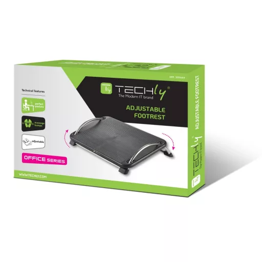 Techly ICA-FR 13 foot rest Fekete