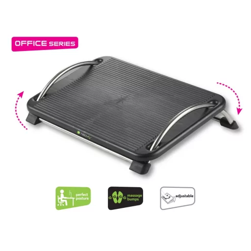 Techly ICA-FR 13 foot rest Fekete