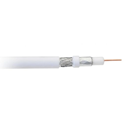 Libox Kabel koncentryczny PCC80 100m koax kábel RG-6/U Fehér