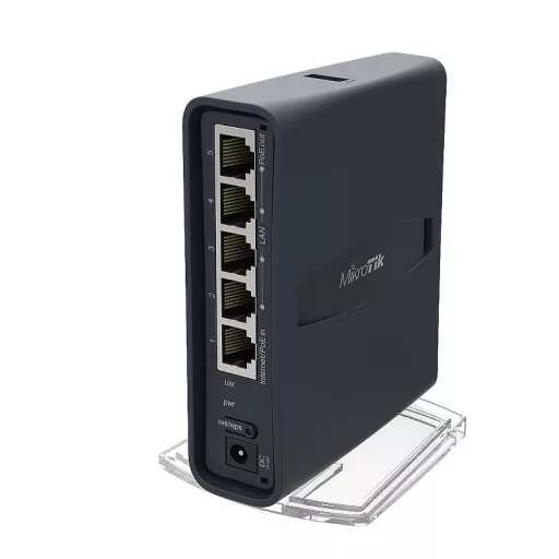 Mikrotik hAP ac lite tower Fekete Ethernet-áramellátás (PoE) támogatása