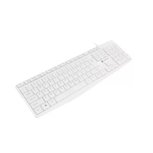 NATEC NAUTILUS billentyűzet Otthoni/irodai USB QWERTY Nemzetközi amerikai Fehér