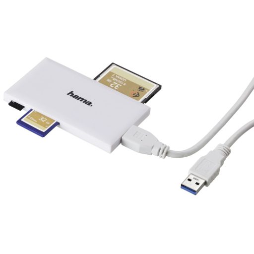 Hama 00181017 kártyaolvasó USB 3.2 Gen 1 (3.1 Gen 1) Fehér