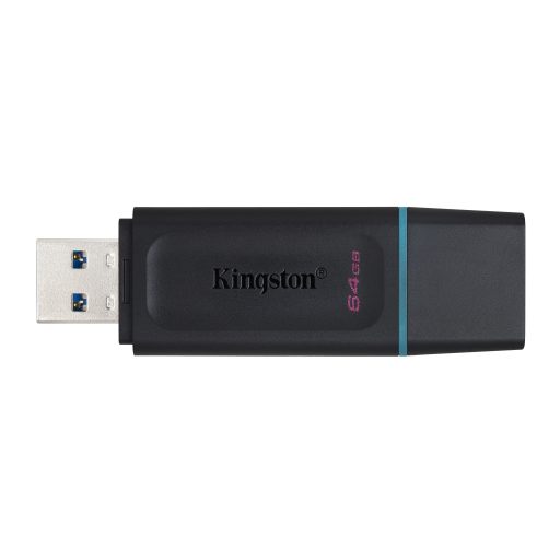 Kingston Technology DataTraveler Exodia USB flash meghajtó 64 GB USB A típus 3.2 Gen 1 (3.1 Gen 1) Fekete, Türkizkék
