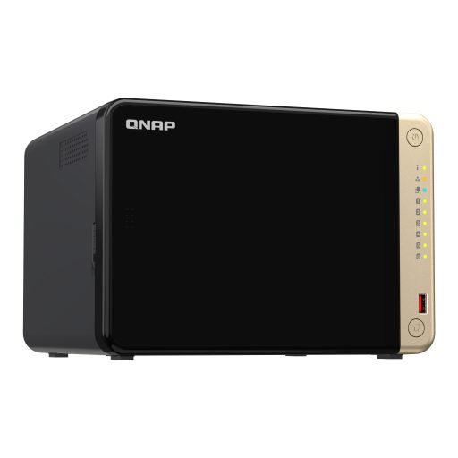 QNAP TS-664 NAS Tower Intel® Celeron® N5095 8 GB DDR4 0 TB QNAP QTS Fekete, Bronz