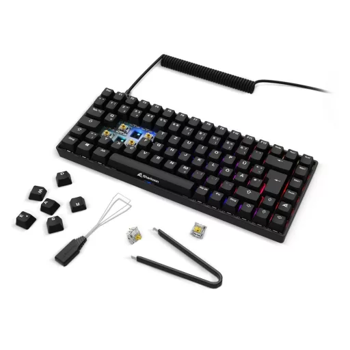 Sharkoon SGK50 S3 billentyűzet Játék USB QWERTZ Német Fekete