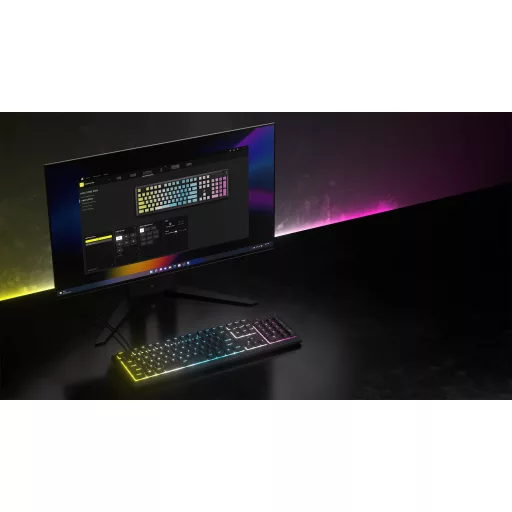 Corsair K55 CORE RGB billentyűzet Játék USB QWERTY Amerikai angol Fekete